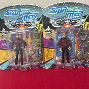 Star trek Riker/Picard The Next Generation Figures